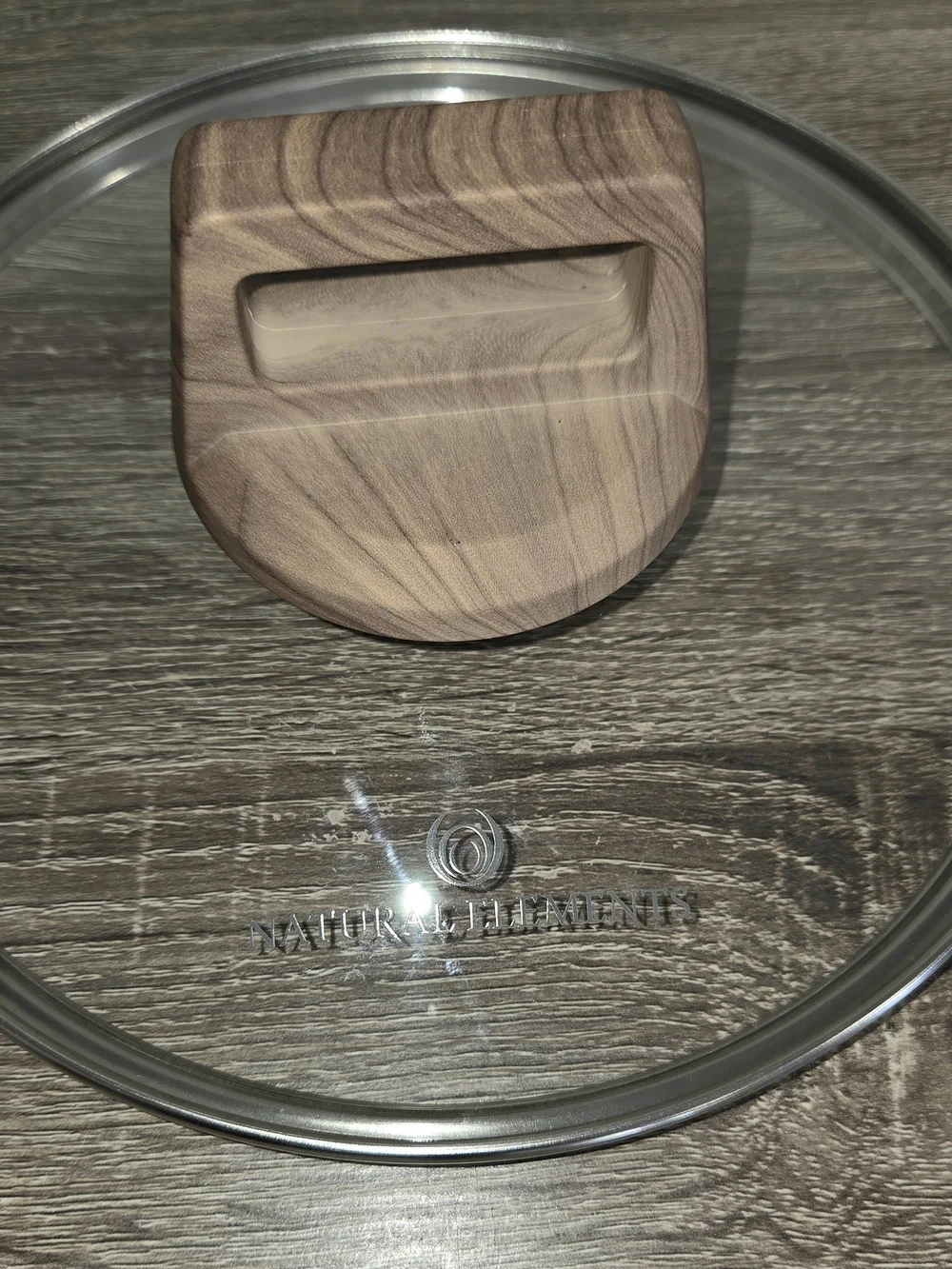 Natural Elements Woodstone Glass Lid  8 1/4” Replacement Lid.